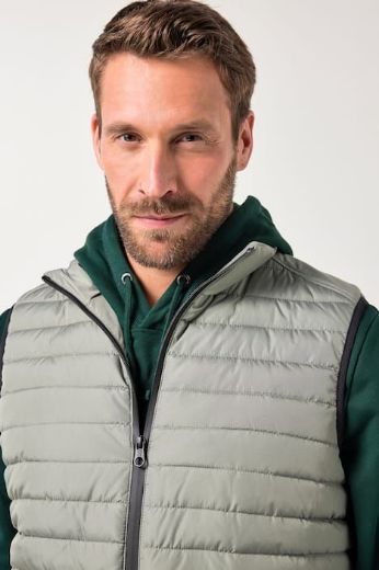 Plus size veliki brojevi Prsluk prošiveni s povišenim ovratnikom za punije