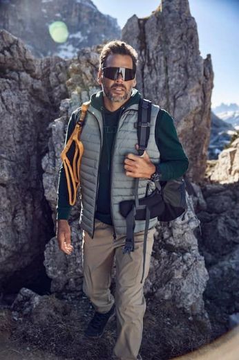 Plus size veliki brojevi Prsluk prošiveni s povišenim ovratnikom za punije