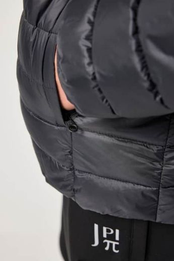 Plus size veliki brojevi Jakna prošivena s odvojivom kapuljačom za punije