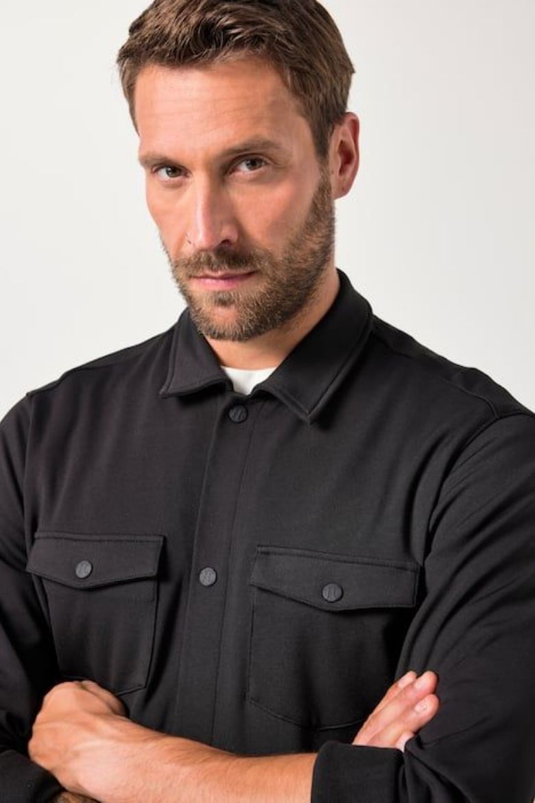 Plus size veliki brojevi Majica dugih rukava na kopčanje za punije