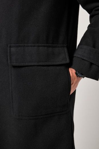 Plus size veliki brojevi Kaput dužeg kroja s kapuljačom za punije