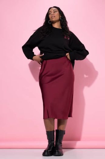 Plus size veliki brojevi Suknja midi A kroja za punije
