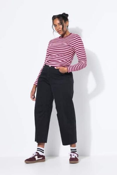 Veliki brojevi Traperice širokih nogavica moda za punije