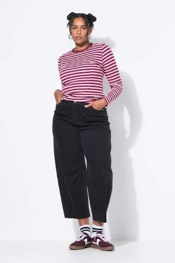 Plus size veliki brojevi Traperice širokih nogavica za punije