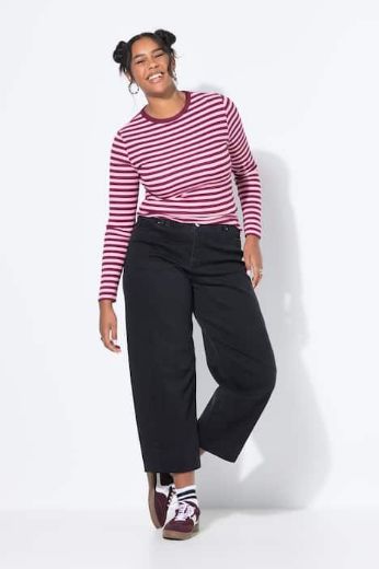 Plus size veliki brojevi Traperice širokih nogavica za punije