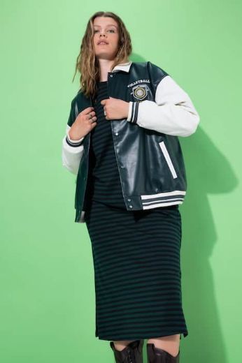 Plus size veliki brojevi Jakna na kopčanje za punije