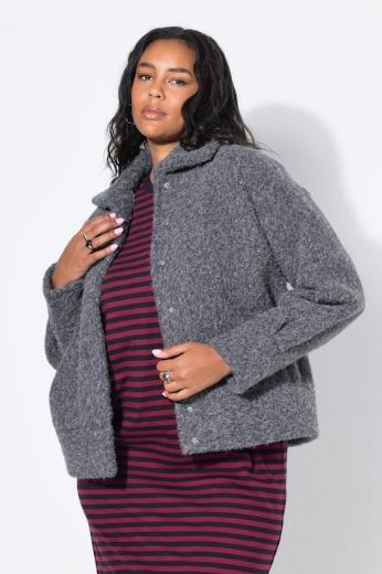 Plus size veliki brojevi Jakna lagana od vune za punije
