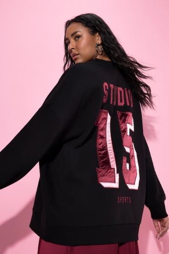 Plus size veliki brojevi Majica dugih rukava šireg kroja za punije