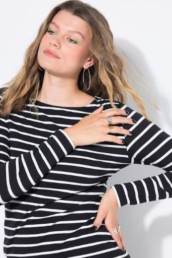 Plus size veliki brojevi Majica dugih rukava užeg kroja za punije