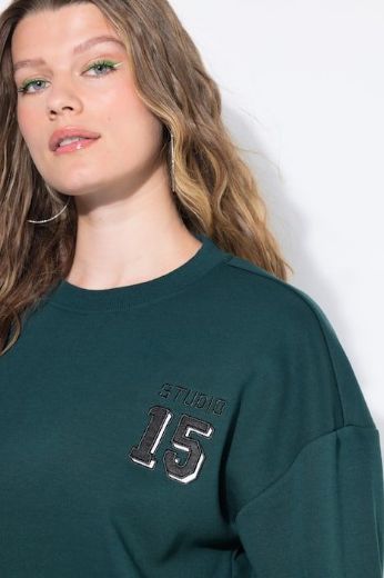 Plus size veliki brojevi Haljina dugih rukava šireg kroja za punije