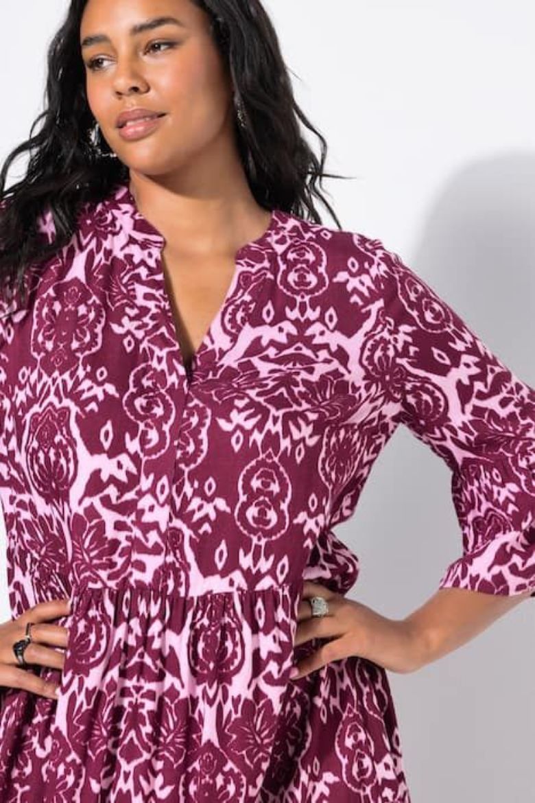 Plus size veliki brojevi Haljina maxi 3/4 rukava za punije