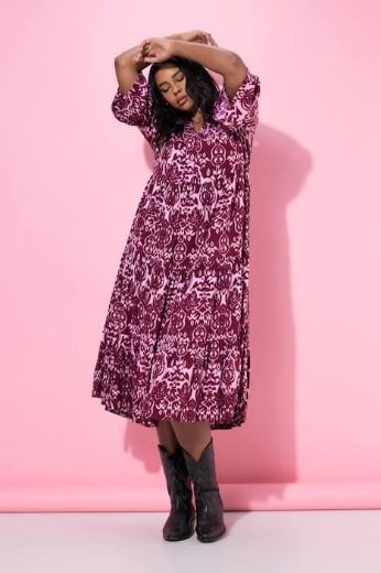 Plus size veliki brojevi Haljina maxi 3/4 rukava za punije