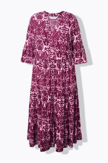 Plus size veliki brojevi Haljina maxi 3/4 rukava za punije