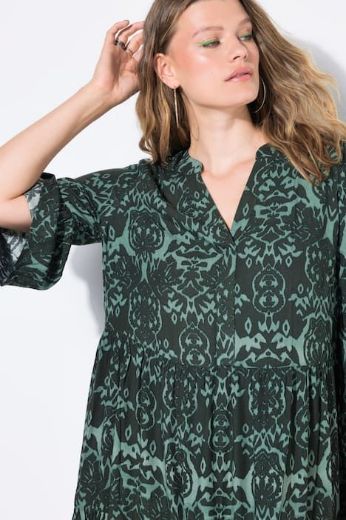 Plus size veliki brojevi Haljina maxi 3/4 rukava za punije