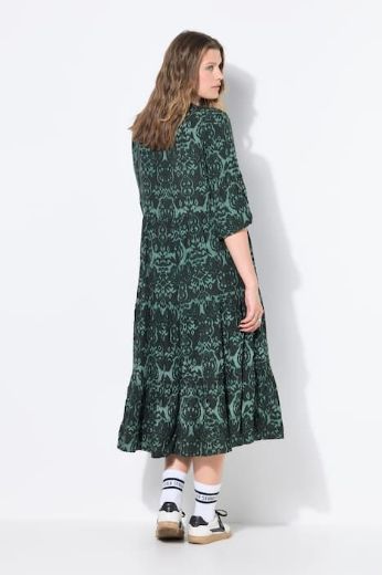 Plus size veliki brojevi Haljina maxi 3/4 rukava za punije