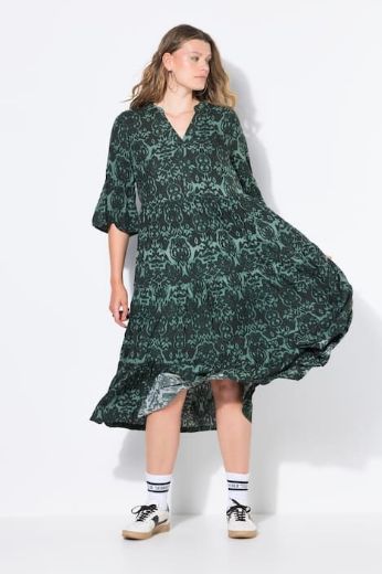 Plus size veliki brojevi Haljina maxi 3/4 rukava za punije