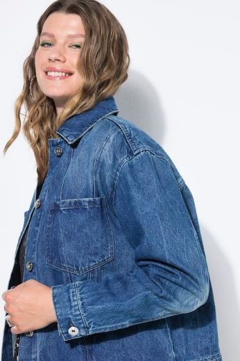 Plus size veliki brojevi Jakna od trapera za punije