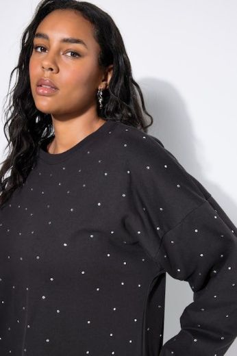 Plus size veliki brojevi Haljina dugih rukava šireg kroja za punije
