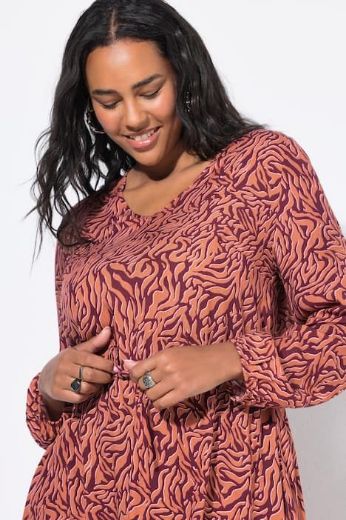 Plus size veliki brojevi Haljina maxi dugih rukava za punije