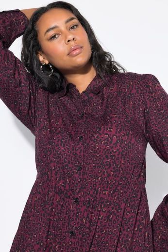 Plus size veliki brojevi Haljina maxi dugih rukava za punije
