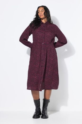 Plus size veliki brojevi Haljina maxi dugih rukava za punije