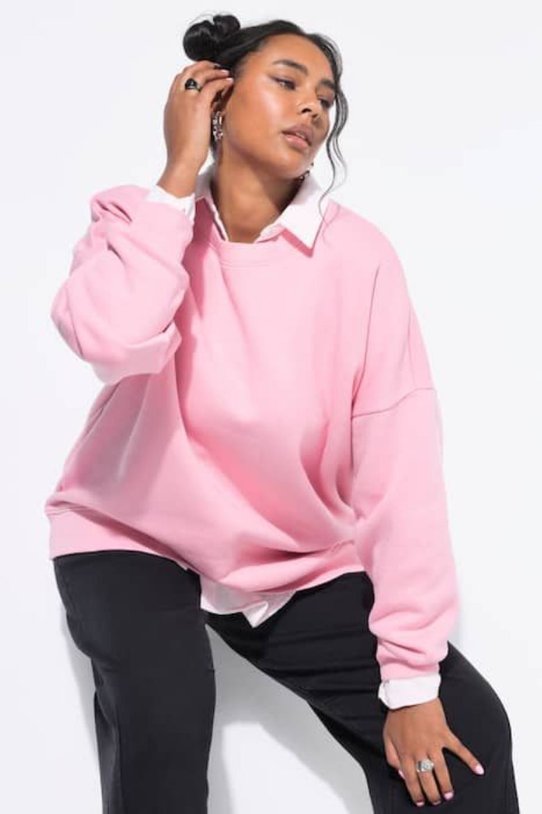 Plus size veliki brojevi Majica dugih rukava šireg kroja za punije