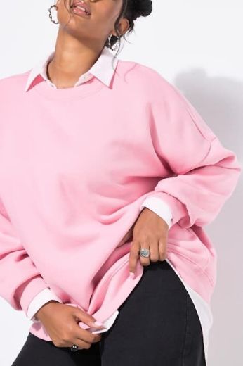 Plus size veliki brojevi Majica dugih rukava šireg kroja za punije