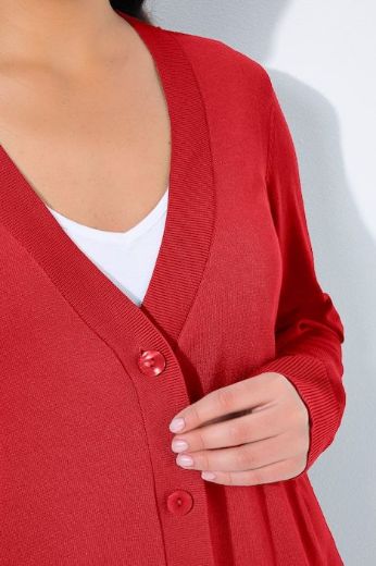 Plus size veliki brojevi Kardigan klasični V ovratnik za punije