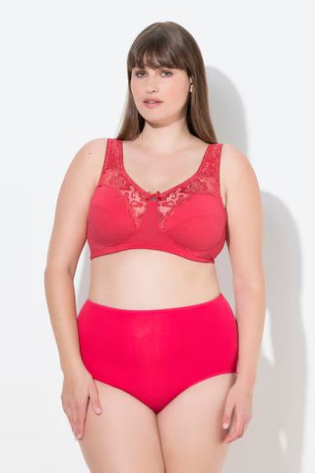 Plus size veliki brojevi Grudnjak sa širim naramenicama s dodatkom ukrasne čipke za punije