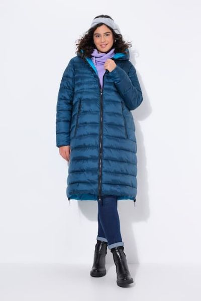 Veliki brojevi Jakna štepana dužeg kroja nosiva na dvije strane moda za punije