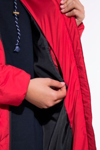 Plus size veliki brojevi Jakna prošivena dužeg A kroja za punije