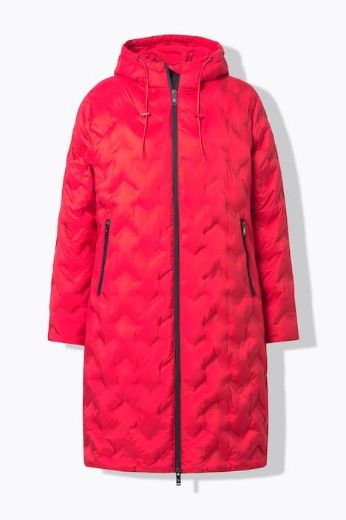 Plus size veliki brojevi Jakna prošivena dužeg A kroja za punije