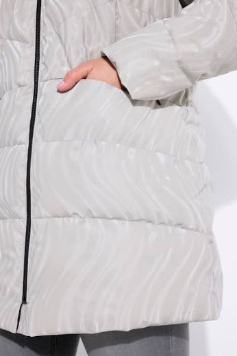 Plus size veliki brojevi Jakna prošivena dužeg kroja za punije