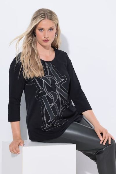 Veliki brojevi Majica 3/4 rukava moda za punije