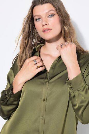 Plus size veliki brojevi Košulja dugih rukava šireg kroja za punije