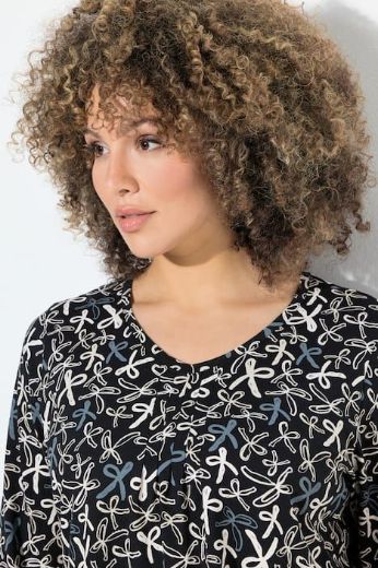 Plus size veliki brojevi Majica asimetričnog kroja kratkih rukava za punije
