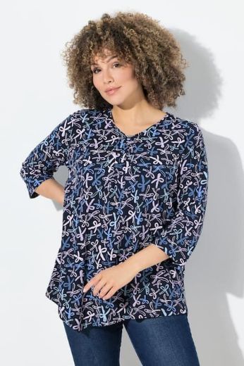 Plus size veliki brojevi Majica asimetričnog kroja kratkih rukava za punije