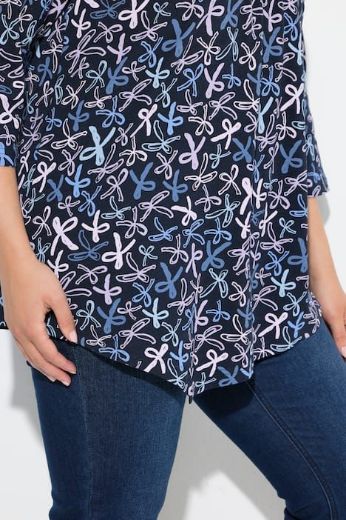 Plus size veliki brojevi Majica asimetričnog kroja kratkih rukava za punije