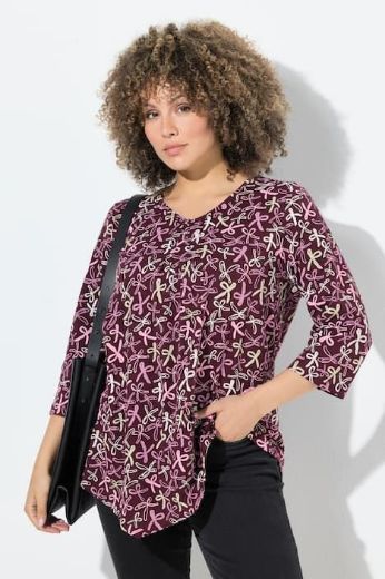 Plus size veliki brojevi Majica asimetričnog kroja kratkih rukava za punije