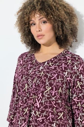 Plus size veliki brojevi Majica asimetričnog kroja kratkih rukava za punije