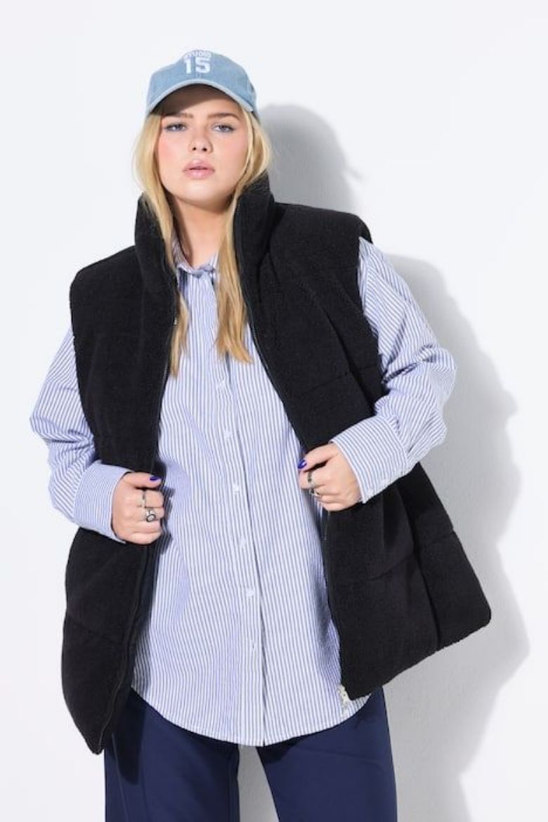Plus size veliki brojevi Prsluk od flisa za punije