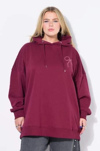 Plus size veliki brojevi Majica dugih rukava s kapuljačom šireg kroja za punije