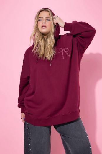 Plus size veliki brojevi Majica dugih rukava s kapuljačom šireg kroja za punije