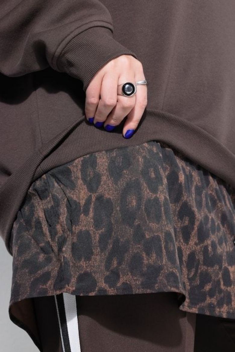 Plus size veliki brojevi Majica dugih rukava šireg kroja za punije