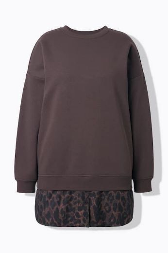 Plus size veliki brojevi Majica dugih rukava šireg kroja za punije