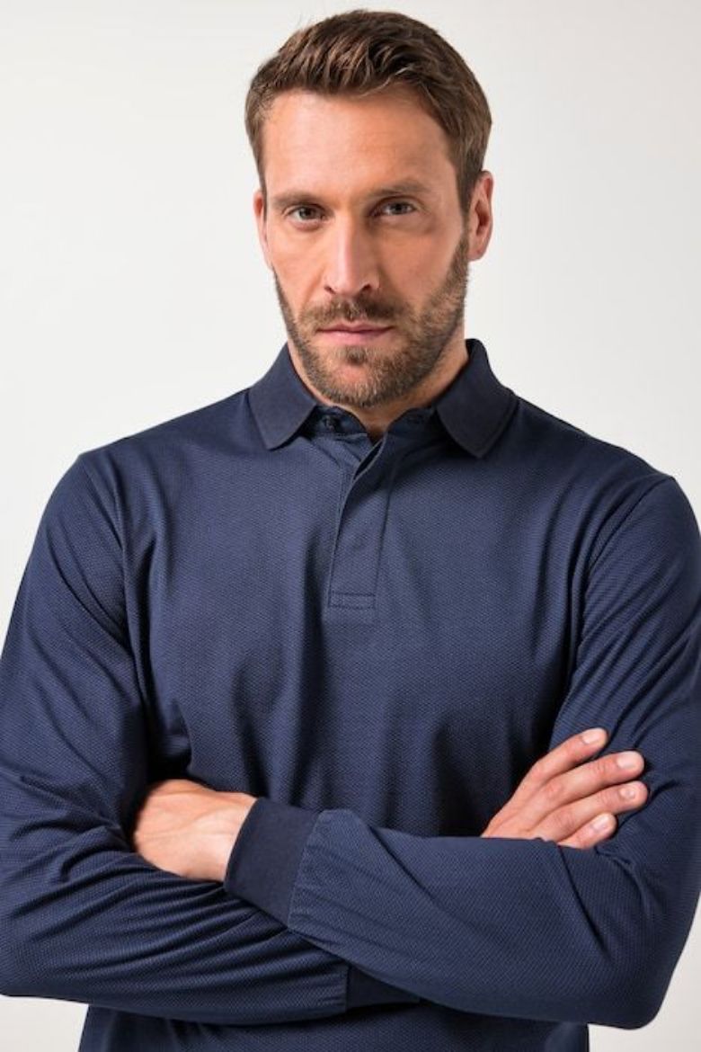 Plus size veliki brojevi Majica Polo dugih rukava za punije