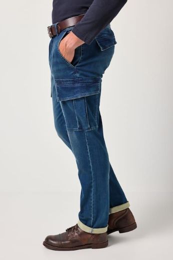 Plus size veliki brojevi Traperice Cargo za punije