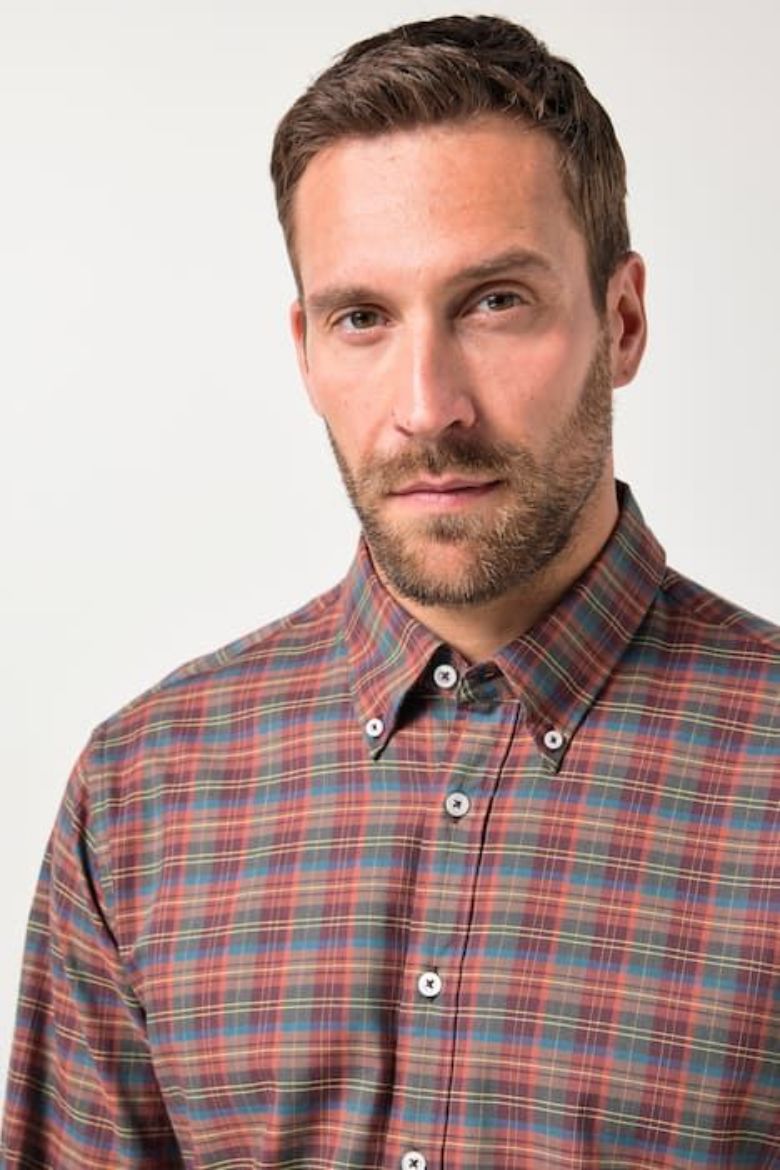 Plus size veliki brojevi Košulja karirana za punije