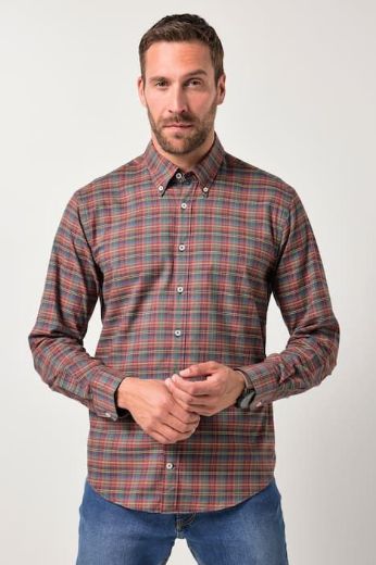 Plus size veliki brojevi Košulja karirana za punije