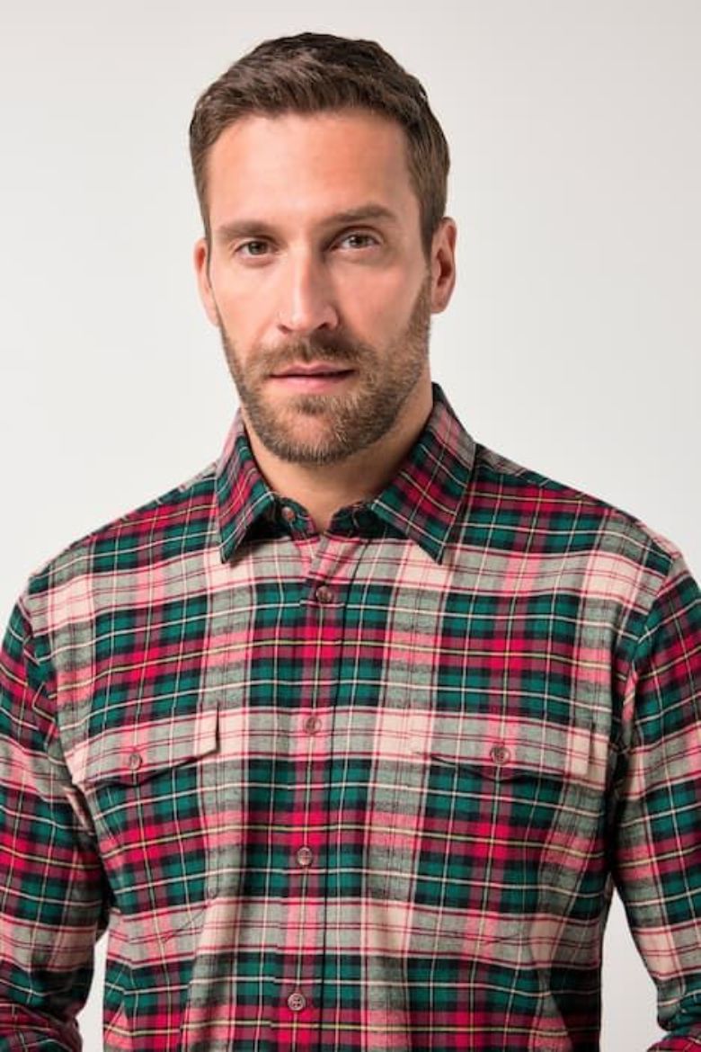 Plus size veliki brojevi Košulja karirana za punije